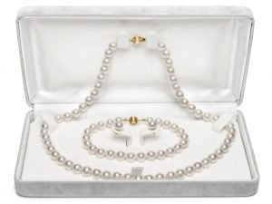 Komplet biżuterii z pereł SANBE-75W-CBCYG14-CSS2